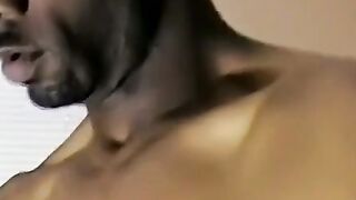 JoeSchmoeXXX.com - Athletic black jock jerks off his huge long cock and cums