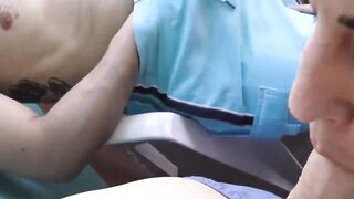 Young Latino tastes dick for first time in wild threesome