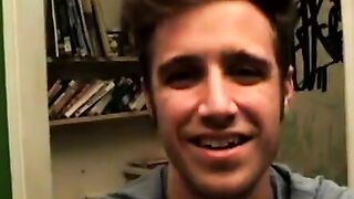 Straight gal sucks two cute straight guys big dicks