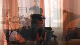 Nasty English babe impaled missionary style by an old man