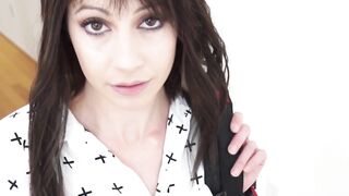 Pretty young slut Alison De Vore POV fucked by stepdad