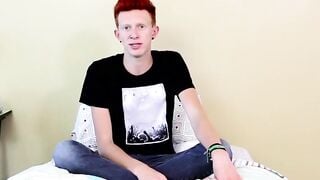BoyObsession.com - Naughty twink spreads his tight ass and masturbates for warm cum