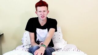 BoyObsession.com - Naughty twink spreads his tight ass and masturbates for warm cum