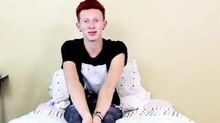 BoyObsession.com - Naughty twink spreads his tight ass and masturbates for warm cum