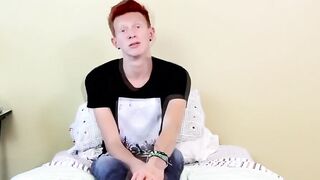 BoyObsession.com - Naughty twink spreads his tight ass and masturbates for warm cum