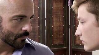 Hottie Adam drills his big dick into his twink stepson
