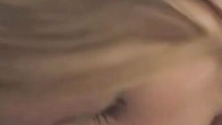 Good looking amateur babe fingers herself before giving head