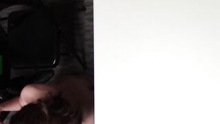 Teen perpetrator gets a guard's cum in mouth discipline