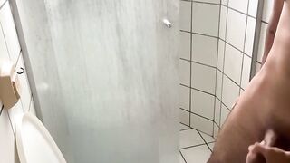 Twink Henry Evans gets horny and masturbates in the bathroom