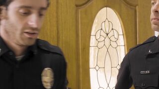 Hot Elizabeth Skylar blows big dick officer for warm semen release