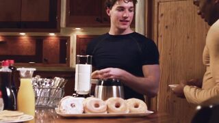 Hunky Sean Xavier fucks Heath Halos hole while Hazel eats his dick