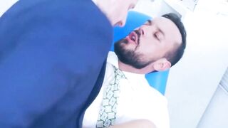 PlayingMen.com - Doctor Sir Peter's long cock welcomed by suited Drew Dixon