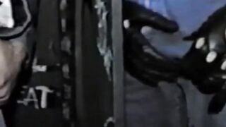 RetroDudes.com - Vintage muscular jock enjoys hard throatfuck through glory hole