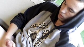 Str8Thugs.com - Young straight cigar smoker's solo masturbation and cum blasting sess