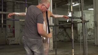 BoyDungeon.com - Mature dom Sebastian Kane's  session with bound homosexual