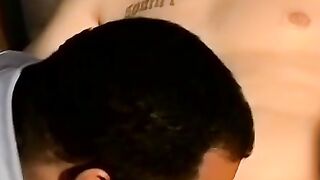 JoeSchmoeXXX.com - Mature gays show off cock sucking skills on youngsters