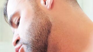 Ethan Sinns and Sean Austin have bathroom sex after shaving