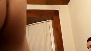 Twink's Big Dick Rubbing Orgasm - Hot Twins Fucked Hard By Step-Dad