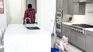 Teen Maid Bimbo Blowbang - Big Black Dick Orgy