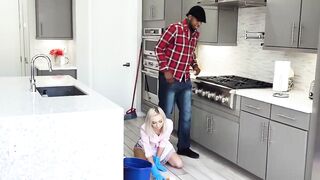 Teen Maid Bimbo Blowbang - Big Black Dick Orgy