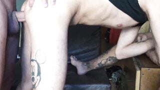 Raw & Uncut - Bareback Thug Fucks Hot Twink in Rough Anal Action