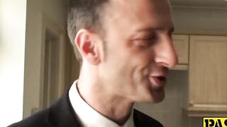 Rough Sex - Domination of submissive teen by experienced older guy
