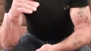 Rugged Stud's Solo Masturbation Session Ends With A Big Load