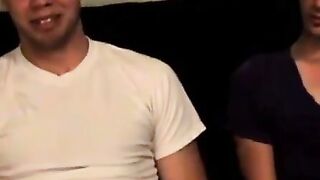 Threesome Triumph! Three Hunks Share One Big Black Dick In A Hot Orgy Scene