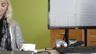 Attractive Blondie Katy Rose Gets Fucked By A Loan Agent In His Office