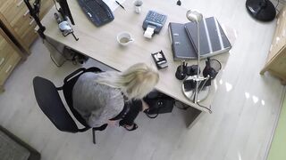 Attractive Blondie Katy Rose Gets Fucked By A Loan Agent In His Office