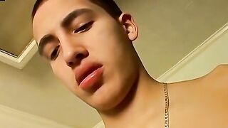 HOT-BODY TEENAGER GIVES AWESOME BLOWJOB AND GETS FACIAL FROM HUNK COUPLE's POV