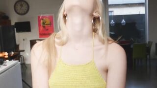 Teen Step-Sister's First Time Fucked Hard - Taboo BFF Blowjob & Creampie