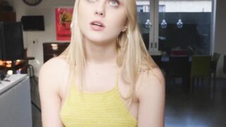 Teen Step-Sister's First Time Fucked Hard - Taboo BFF Blowjob & Creampie