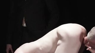 Beard-Domination: Pale Twunk Gets Hardcore Anal Training From Jocks