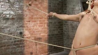 Bondage Suspension Orgy with Roped Up Babes in Kinky Fetish Fantasy