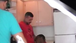 Rough & Raw - Huge Load Dump On Ass By Muscular Bear From The Kitchen Counter