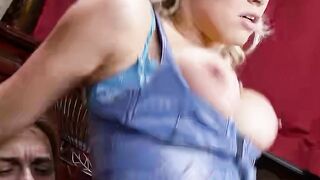 Blue-Eyes Babe in Denim - Sensual Tease & Striptease by Old Navy Girl