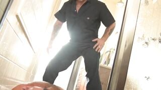 Handymen Gone Wild! - Creep Handyperson Fucks Client's Husband While Wife Is Away
