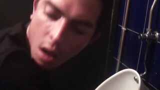 Anal-Rush! Hot Italian Stallion Fucked Hard By Hunk Stud In Public Bathroom