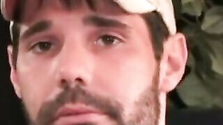 Ink-Stained Hunk Jerking Off & Shooting A Massive Load