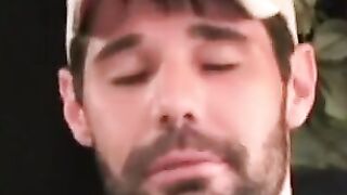 Ink-Stained Hunk Jerking Off & Shooting A Massive Load