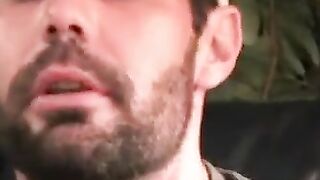 Ink-Stained Hunk Jerking Off & Shooting A Massive Load