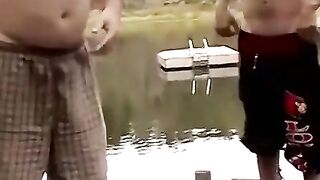 MILF Facesitting Blowjob & Facial from Young Twink in Old Man's Den