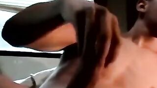 MILF Facesitting Blowjob & Facial from Young Twink in Old Man's Den