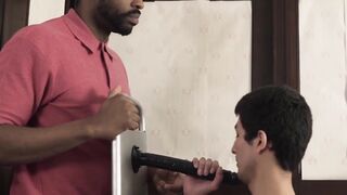Interracial Passion - Black Guy Fucks White Boy's Ass Raw