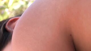 Poolside Lesbian Threesome with Hot Blonde Twins - Carmen & Morgan