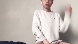Solo Male Stroker - Sexy Young Latin Guy Jacks Off For The Camera