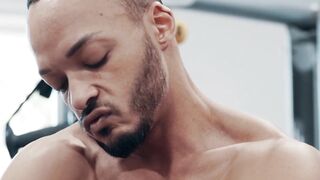 Black Hunk's Solo Jack Off - Big Black Dick & Abs