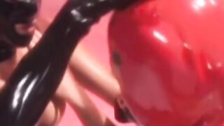 FemDom BDSM Lesbians - Latex Mistress Dominates Submissive Slave Girl in Rough Sex