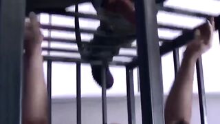 Muscle Punk's Bondage Dungeon - Suck & Fucked by Dominatrix with Leather Whip